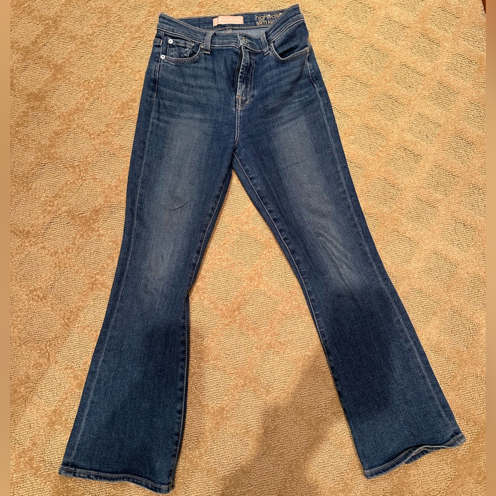 7 For All Mankind High Waist Slim Kick Jeans